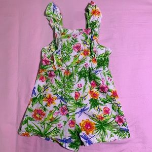 Girls Floral Romper